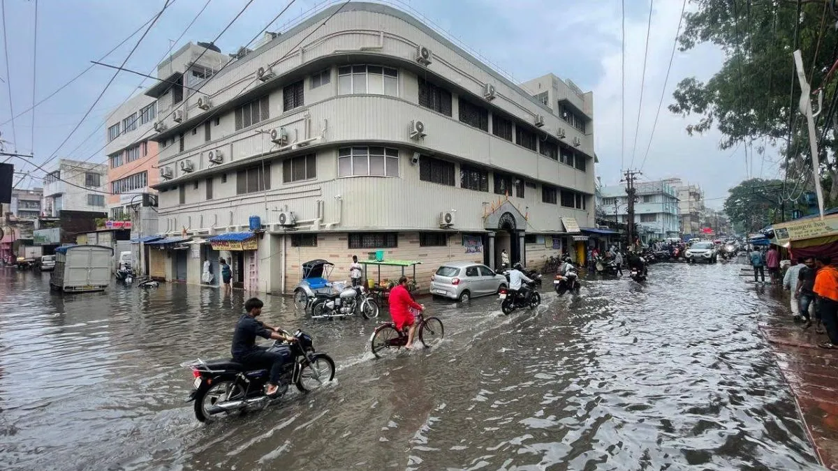 रांची में बारिश के बाद जलभराव की स्थिति