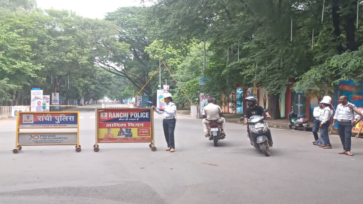 रांची के मोरहाबादी स्टेडियम के आसपास डूरंड कप के लिए ट्रैफिक एडवाइजरी