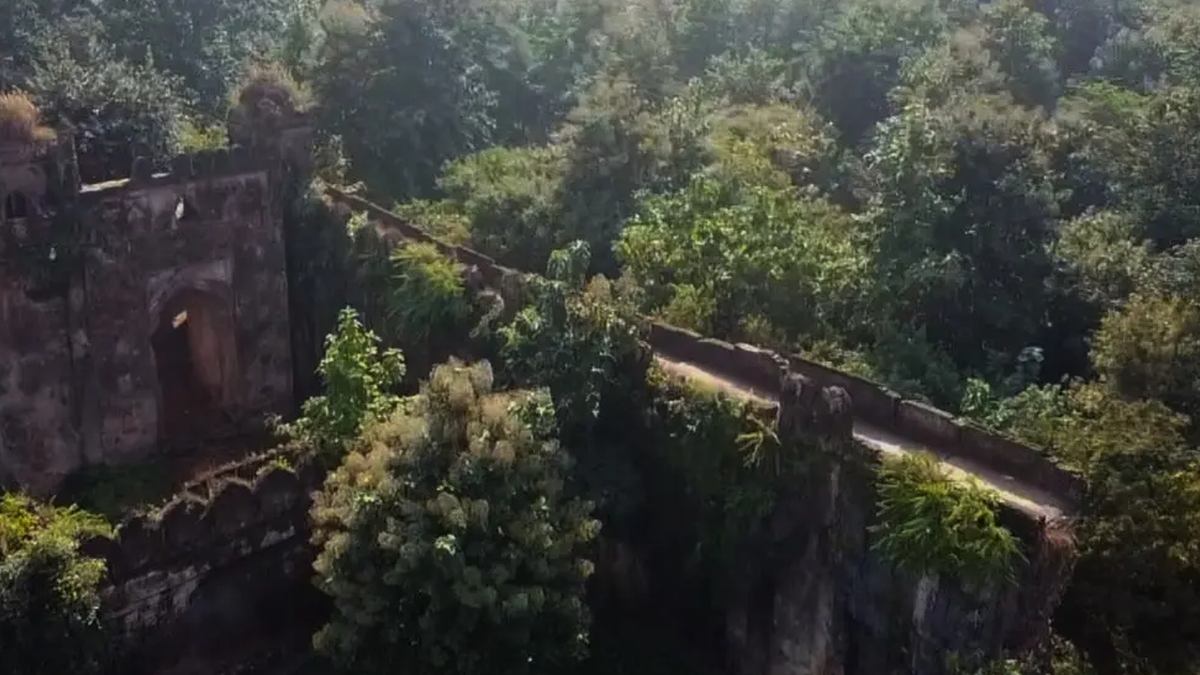 लातेहार के बेतला में स्थित ऐतिहासिक पलामू किले की जर्जर संरचना