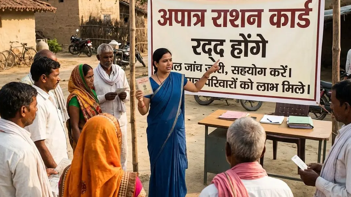 धनबाद में राशन कार्ड रद्द करने की तैयारी से जुड़ी खबर