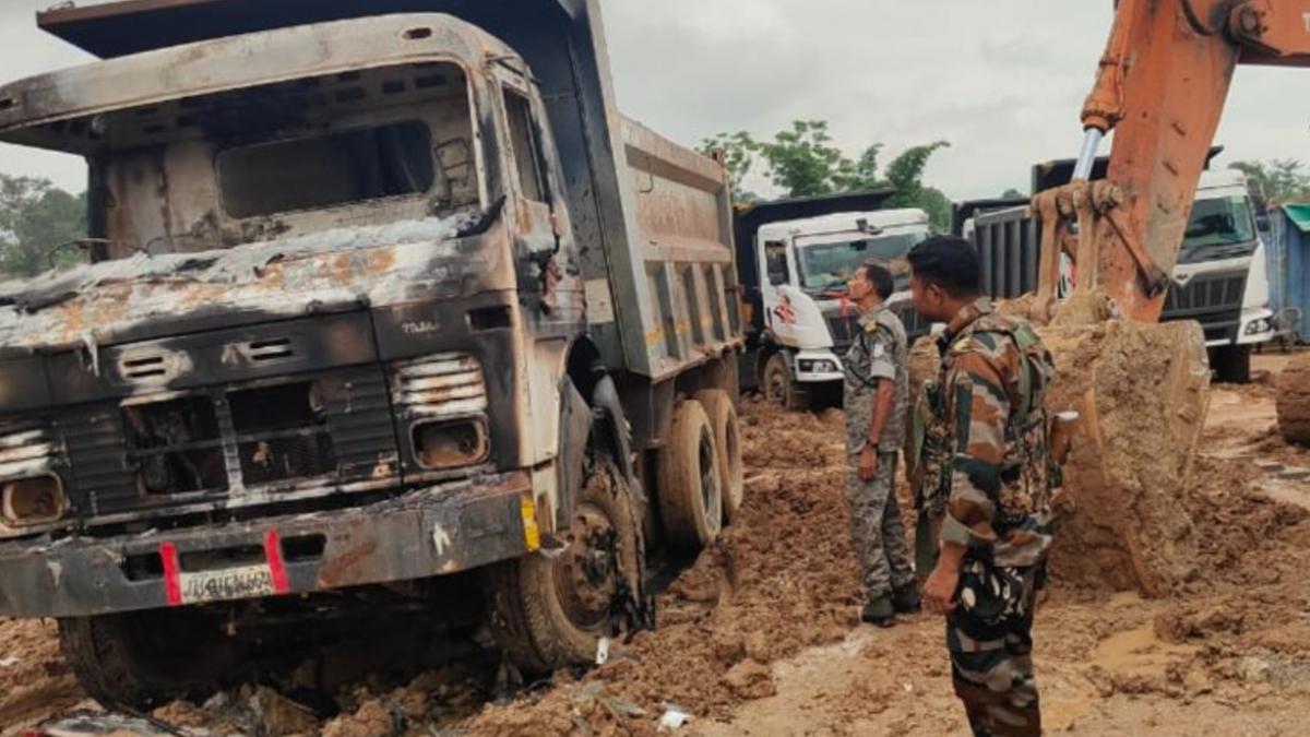 लोहरदगा के कैमो महुआ टोली में बाईपास सड़क निर्माण स्थल
