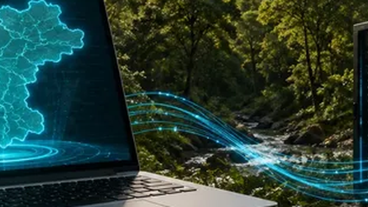 झारनेट-2.0 के उन्नयन और वन भूमि रिकॉर्ड के डिजिटलीकरण को दर्शाती तस्वीर