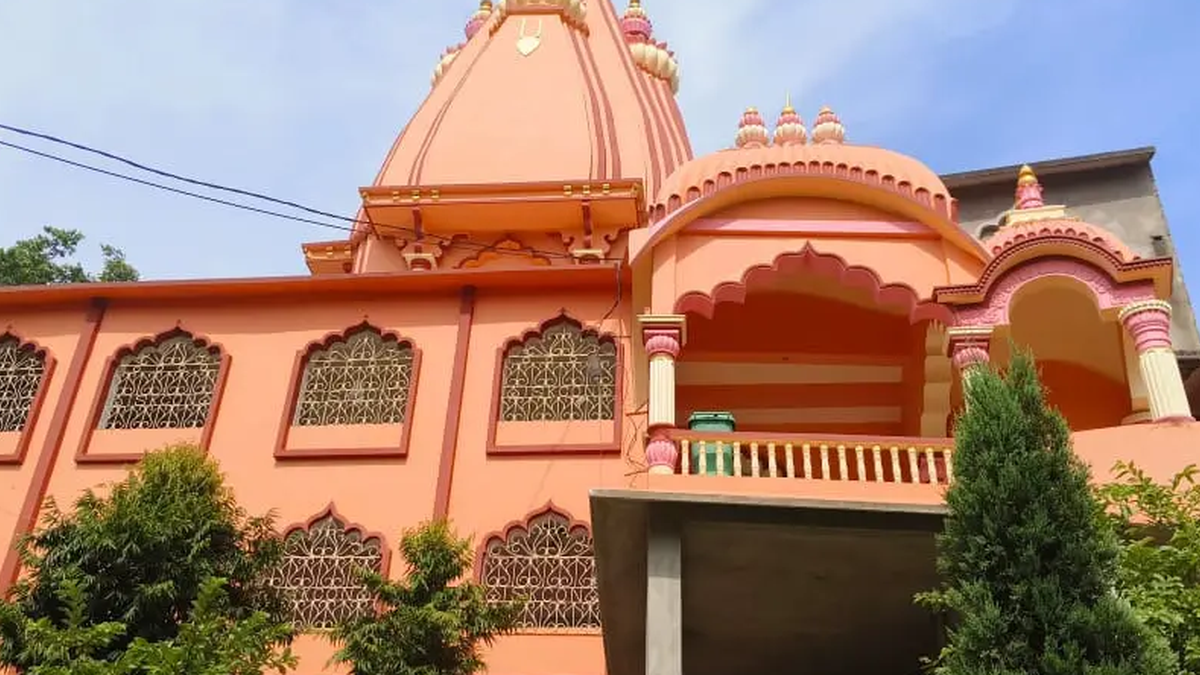 कन्हैयास्थान इस्कॉन मंदिर में जन्माष्टमी उत्सव के लिए की गई सजावट