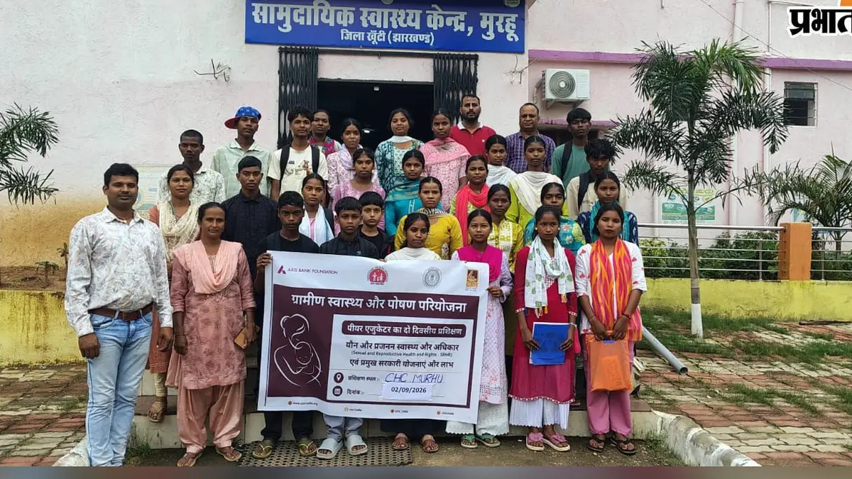 मुरहू में किशोर स्वास्थ्य और पोषण प्रशिक्षण में शामिल साथिया प्रतिभागी