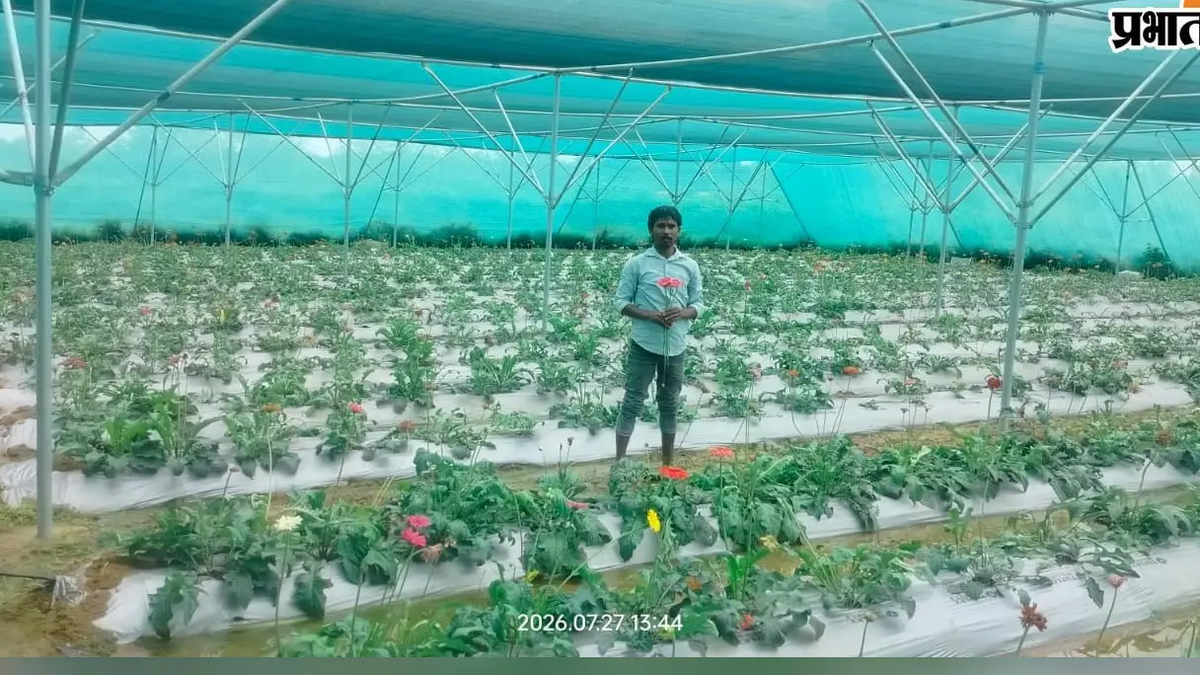 सिमडेगा के सोगड़ा गांव में आधुनिक तरीके से खेती करने वाले हरीश प्रधान