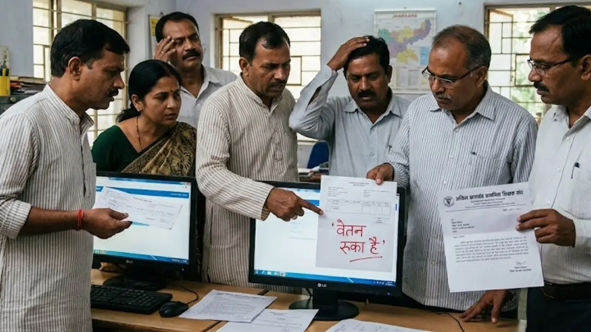 ई-वाउचर प्रक्रिया और सितंबर वेतन को लेकर चिंता जताते झारखंड के शिक्षक