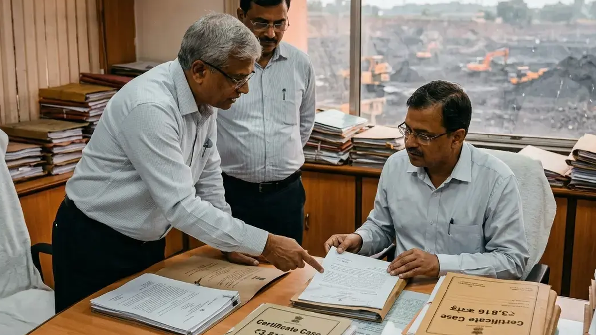 धनबाद में बीसीसीएल से जुड़े सर्टिफिकेट केस का प्रतीकात्मक दृश्य