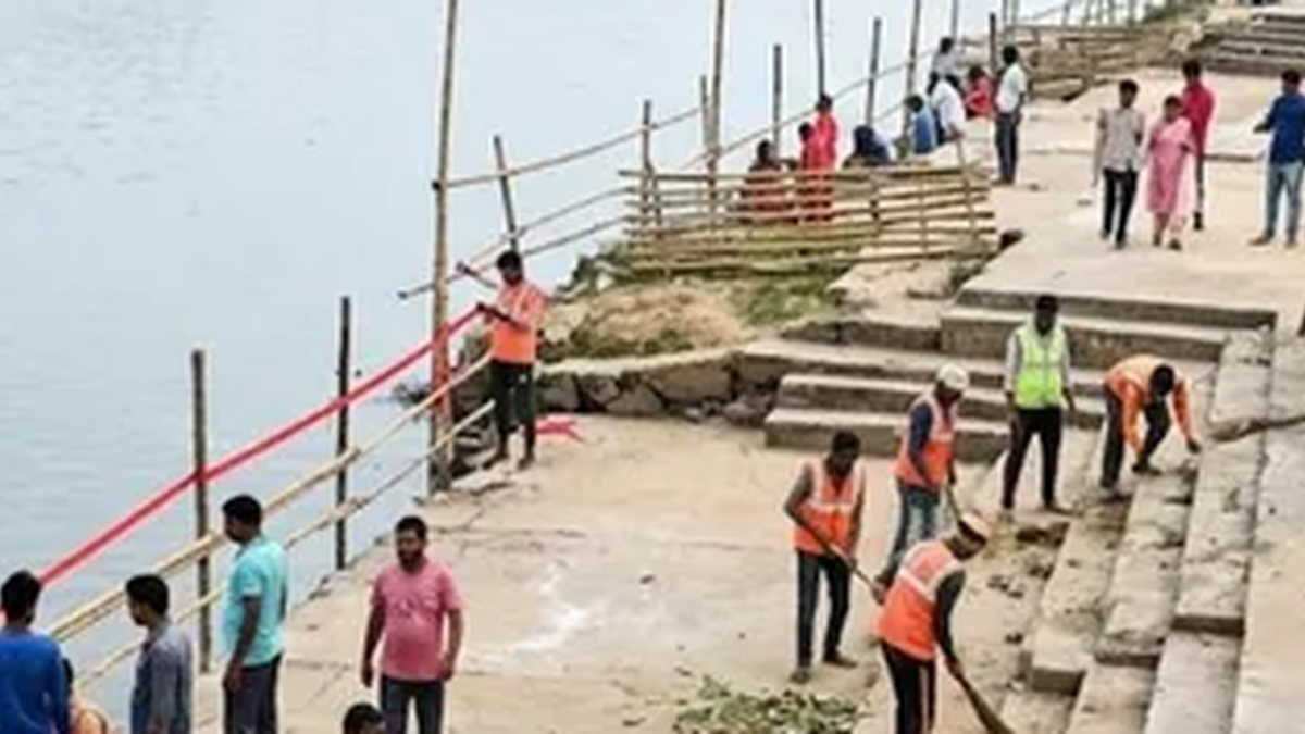 रांची में छठ महापर्व से पहले घाटों की सफाई और सुरक्षा व्यवस्था की तैयारी
