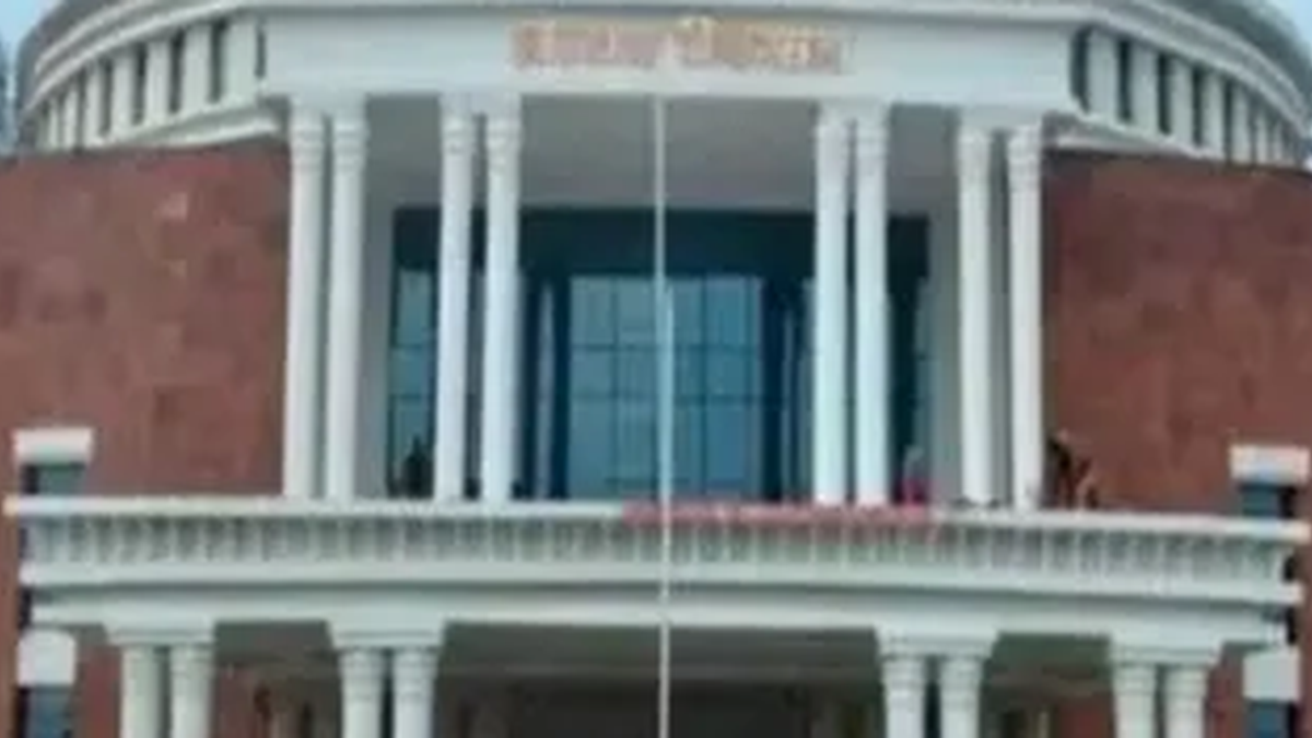 रांची स्थित झारखंड विधानसभा भवन का दृश्य