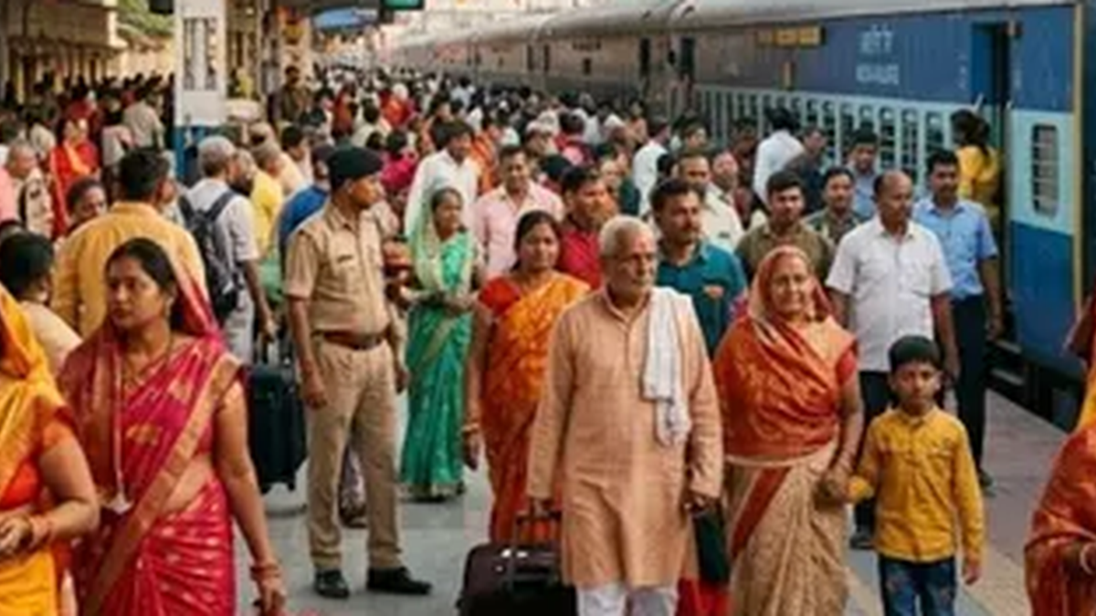 विंध्याचल जाने वाली ट्रेनों के अस्थायी ठहराव की सांकेतिक रेल तस्वीर