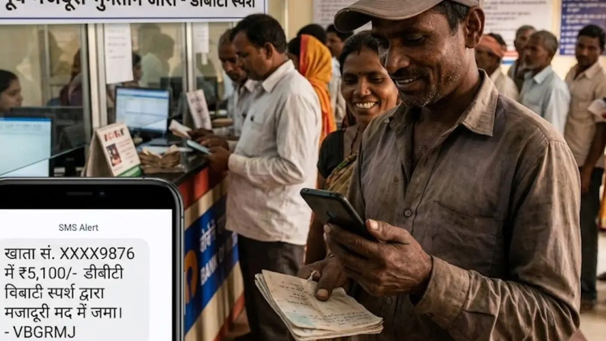 झारखंड में मनरेगा मजदूरों की बकाया मजदूरी के भुगतान से जुड़ी सांकेतिक तस्वीर