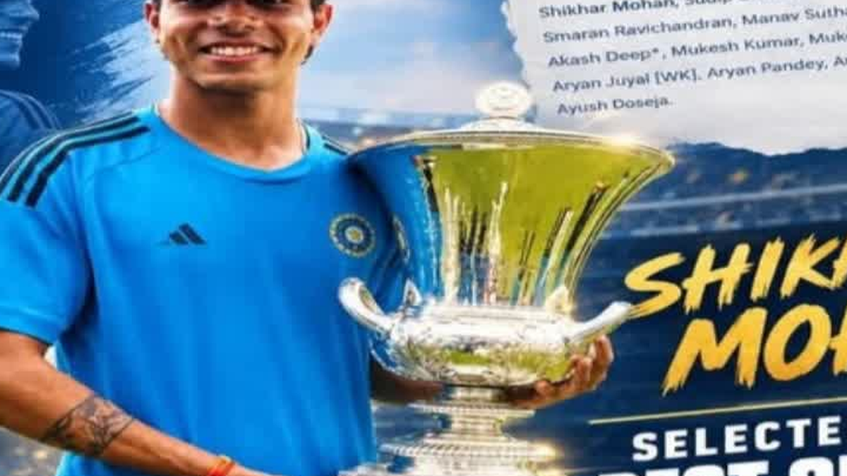 रांची के युवा बल्लेबाज शिखर मोहन भारत-ए की टेस्ट टीम के लिए चयनित