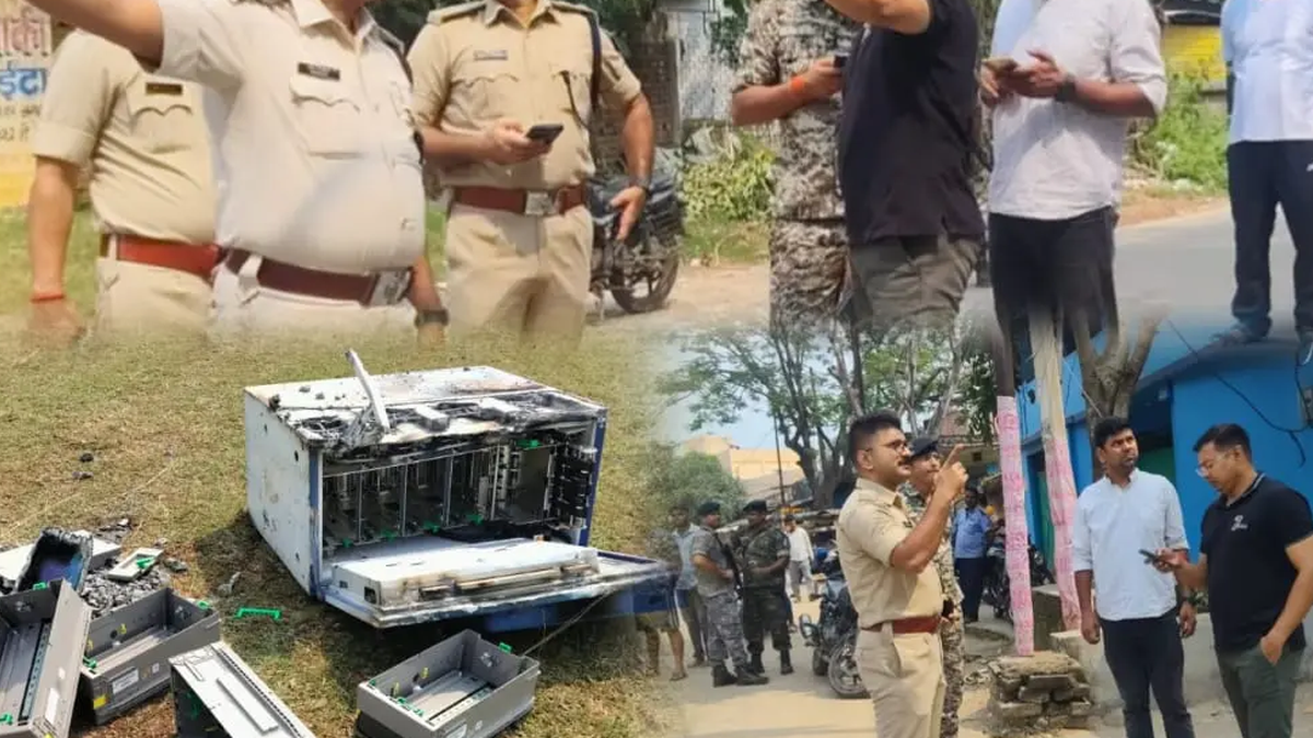 देवघर के देवीपुर क्षेत्र में क्षतिग्रस्त अवस्था में मिला एसबीआई का एटीएम