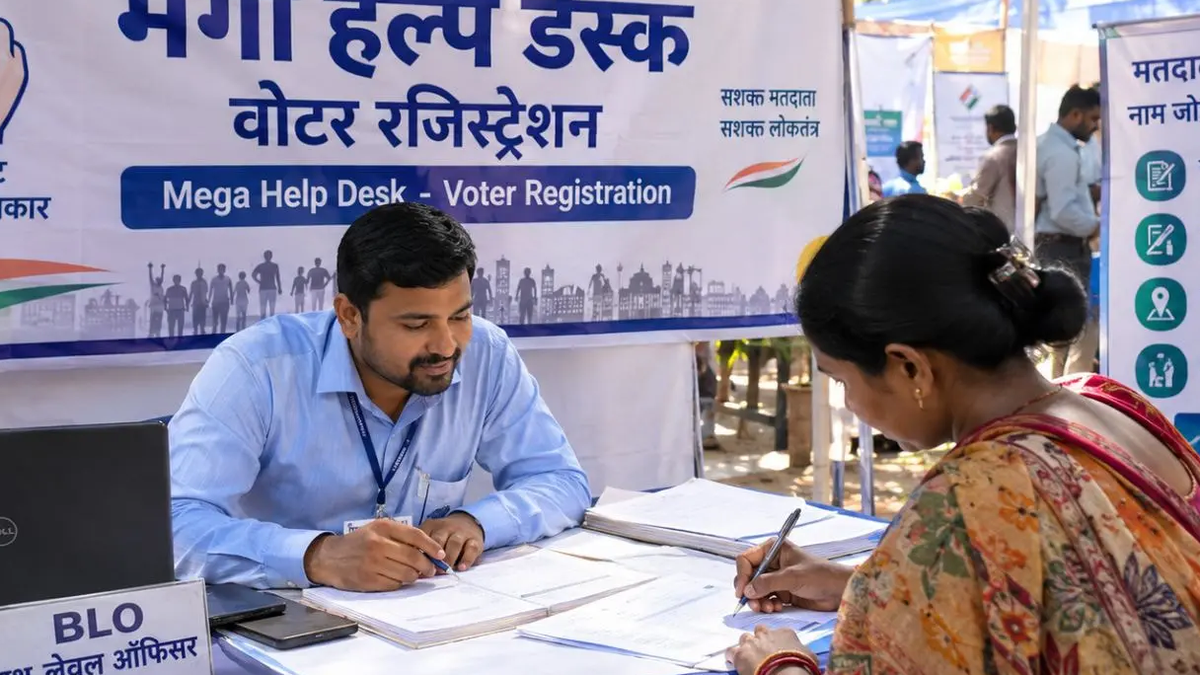 झारखंड में मतदाता सूची सहायता के लिए मेगा हेल्प डेस्क अभियान की सांकेतिक तस्वीर