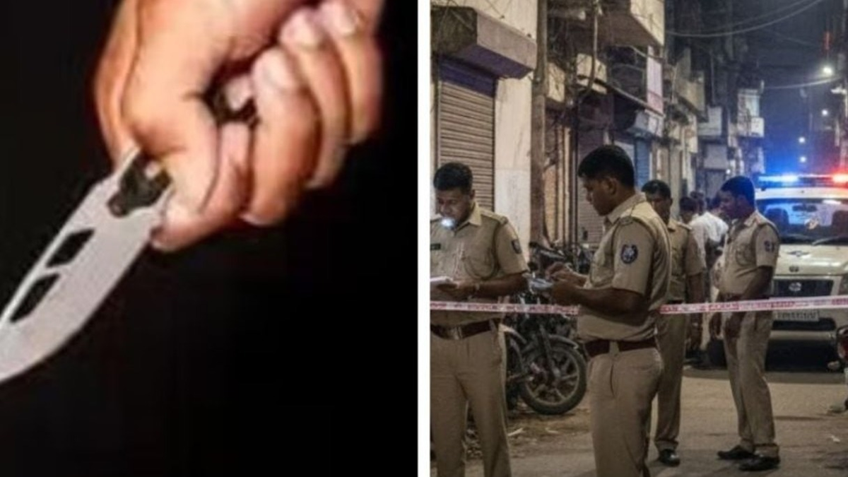 आदित्यपुर में फूड स्टॉल के पास हुई हिंसक घटना की जांच करती पुलिस