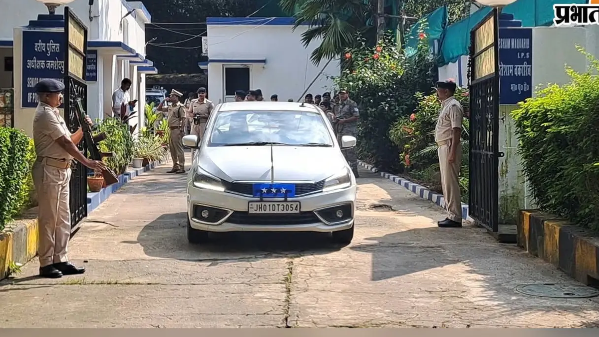 जमशेदपुर में अपराध और विधि-व्यवस्था की समीक्षा बैठक के लिए पहुंचीं डीजीपी तदाशा मिश्रा