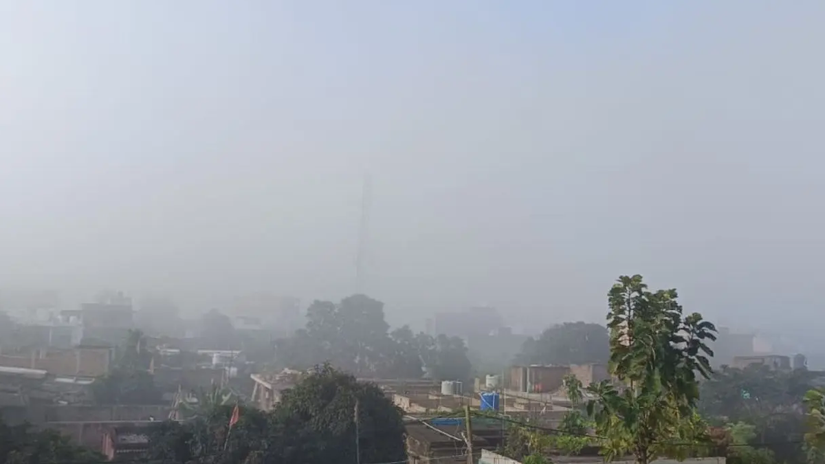 रांची में छाए बादलों और बदलते मौसम का दृश्य