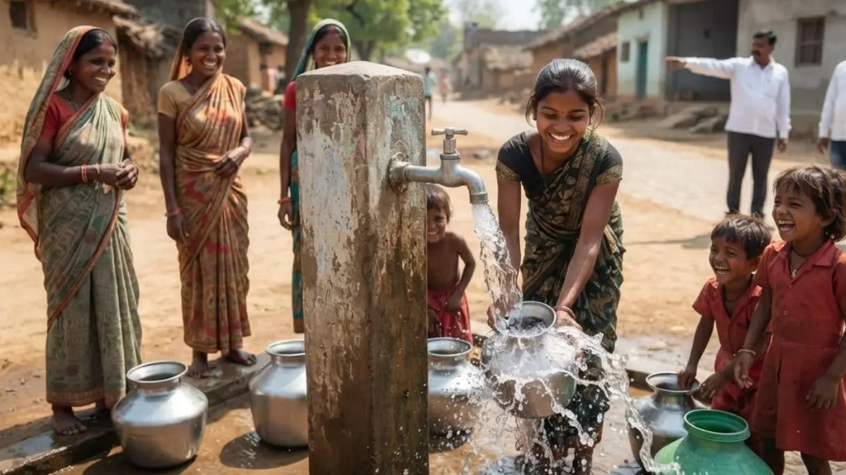 सिमडेगा की रामरेखाधाम ग्रामीण पाइप जलापूर्ति योजना के जीर्णोद्धार से जुड़ी प्रतीकात्मक तस्वीर